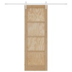vidaXL Ușă glisantă Manual Natural și alb 73.5 x 211 cm