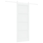 Ușă Culisantă vidaXL cu Set Hardware Alb 78x202 cm Lemn Masiv Pin Ușă Culisantă vidaXL cu Set Hardware Alb 78x202 cm Lemn Masiv Pin