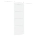 Ușă Culisantă vidaXL cu Set Hardware Alb 78x202 cm Lemn Masiv Pin Ușă Culisantă vidaXL cu Set Hardware Alb 78x202 cm Lemn Masiv Pin