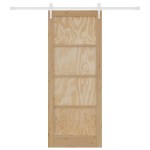 vidaXL Ușă glisantă Manual Natural și alb 83 x 211 cm vidaXL Ușă glisantă Manual Natural și alb 83 x 211 cm