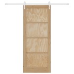 vidaXL Ușă glisantă Manual Natural și alb 86 x 211 cm