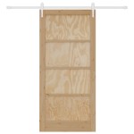 vidaXL Ușă glisantă Manual Natural și alb 93 x 202 cm