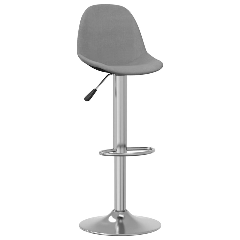 vidaXL Scaune de bar, 2 buc., gri închis, material textil