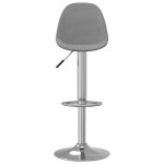 vidaXL Scaune de bar, 2 buc., gri închis, material textil