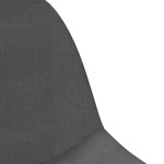 vidaXL Scaune de bar, 2 buc., gri închis, material textil