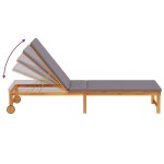 vidaXL Șezlong 2 pcs Maro 53 x 202 x 89cm Lemn masiv de acacia vidaXL Șezlong 2 pcs Maro 53 x 202 x 89cm Lemn masiv de acacia