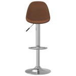vidaXL Scaune de bar, 2 buc., maro, material textil vidaXL Scaune de bar, 2 buc., maro, material textil