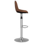 vidaXL Scaune de bar, 2 buc., maro, material textil vidaXL Scaune de bar, 2 buc., maro, material textil