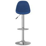vidaXL Scaune de bar, 2 buc., albastru, material textil vidaXL Scaune de bar, 2 buc., albastru, material textil