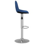 vidaXL Scaune de bar, 2 buc., albastru, material textil vidaXL Scaune de bar, 2 buc., albastru, material textil