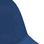 vidaXL Scaune de bar, 2 buc., albastru, material textil vidaXL Scaune de bar, 2 buc., albastru, material textil