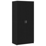vidaXL Dulap Negre Stejar 80x51x180 cm Lemn prelucrat vidaXL Dulap Negre Stejar 80x51x180 cm Lemn prelucrat