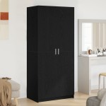vidaXL Dulap Negre Stejar 80x51x180 cm Lemn prelucrat vidaXL Dulap Negre Stejar 80x51x180 cm Lemn prelucrat