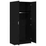 vidaXL Dulap Negre Stejar 80x51x180 cm Lemn prelucrat vidaXL Dulap Negre Stejar 80x51x180 cm Lemn prelucrat