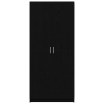 vidaXL Dulap Negre Stejar 80x51x180 cm Lemn prelucrat vidaXL Dulap Negre Stejar 80x51x180 cm Lemn prelucrat