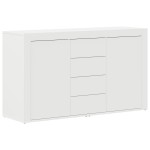 vidaXL Bufet Alb Alb Lemn 120 x 36 x 69 cm Depozitare Bufet Alb vidaXL Bufet Alb Alb Lemn 120 x 36 x 69 cm Depozitare Bufet Alb