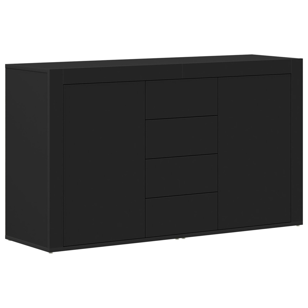 bufet vidaXL Negru Lemn prelucrat 120 x 36 x 69 cm Depozitare Bufet