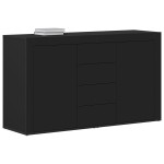bufet vidaXL Negru Lemn prelucrat 120 x 36 x 69 cm Depozitare Bufet bufet vidaXL Negru Lemn prelucrat 120 x 36 x 69 cm Depozitare Bufet