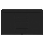 bufet vidaXL Negru Lemn prelucrat 120 x 36 x 69 cm Depozitare Bufet bufet vidaXL Negru Lemn prelucrat 120 x 36 x 69 cm Depozitare Bufet