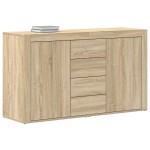 vidaXL Bufet Stejar Sonoma Lemn prelucrat 120 x 36 x 69 cm Depozitare vidaXL Bufet Stejar Sonoma Lemn prelucrat 120 x 36 x 69 cm Depozitare