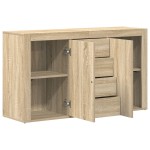 vidaXL Bufet Stejar Sonoma Lemn prelucrat 120 x 36 x 69 cm Depozitare vidaXL Bufet Stejar Sonoma Lemn prelucrat 120 x 36 x 69 cm Depozitare