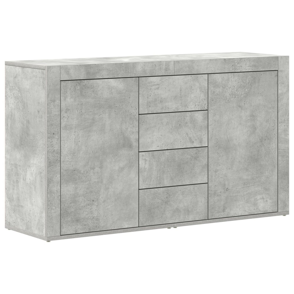 vidaXL Bufet Gri Beton Lemn Prelucrat 120 x 36 x 69 cm Depozitare