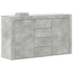 vidaXL Bufet Gri Beton Lemn Prelucrat 120 x 36 x 69 cm Depozitare