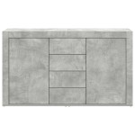 vidaXL Bufet Gri Beton Lemn Prelucrat 120 x 36 x 69 cm Depozitare