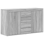 vidaXL Bufet Gri sonoma Lemn prelucrat 120 x 36 x 69 cm Bufet de stocare vidaXL Bufet Gri sonoma Lemn prelucrat 120 x 36 x 69 cm Bufet de stocare