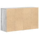 vidaXL Bufet Gri sonoma Lemn prelucrat 120 x 36 x 69 cm Bufet de stocare vidaXL Bufet Gri sonoma Lemn prelucrat 120 x 36 x 69 cm Bufet de stocare