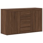 Bufet vidaXL Stejar maro Lemn prelucrat 120 x 36 x 69 cm Bufet Bufet vidaXL Stejar maro Lemn prelucrat 120 x 36 x 69 cm Bufet