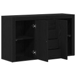 vidaXL Sideboard Stejar negru Lemn prelucrat 120 x 36 x 69 cm Depozitare
