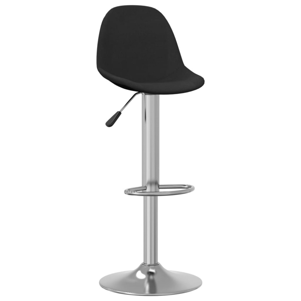 vidaXL Scaune de bar, 2 buc., negru, material textil