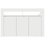 vidaXL Bufet Alb Alb Lemn Compus 116 x 30 x 75 cm Modern Bufet cu LED vidaXL Bufet Alb Alb Lemn Compus 116 x 30 x 75 cm Modern Bufet cu LED