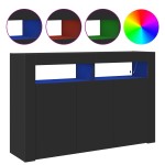 vidaXL Bufet Negru Lemn Ingineresc 116 x 30 x 75 cm Bufet Rectangular vidaXL Bufet Negru Lemn Ingineresc 116 x 30 x 75 cm Bufet Rectangular