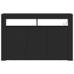 vidaXL Bufet Negru Lemn Ingineresc 116 x 30 x 75 cm Bufet Rectangular vidaXL Bufet Negru Lemn Ingineresc 116 x 30 x 75 cm Bufet Rectangular