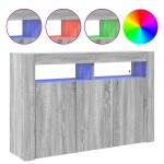 vidaXL Bufet Gri Sonoma 116 x 30 x 75 cm Lemn compozit