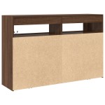 vidaXL Bufet Stejar Maro Lemn Ingineresc 116 x 30 x 75 cm Bufet vidaXL Bufet Stejar Maro Lemn Ingineresc 116 x 30 x 75 cm Bufet