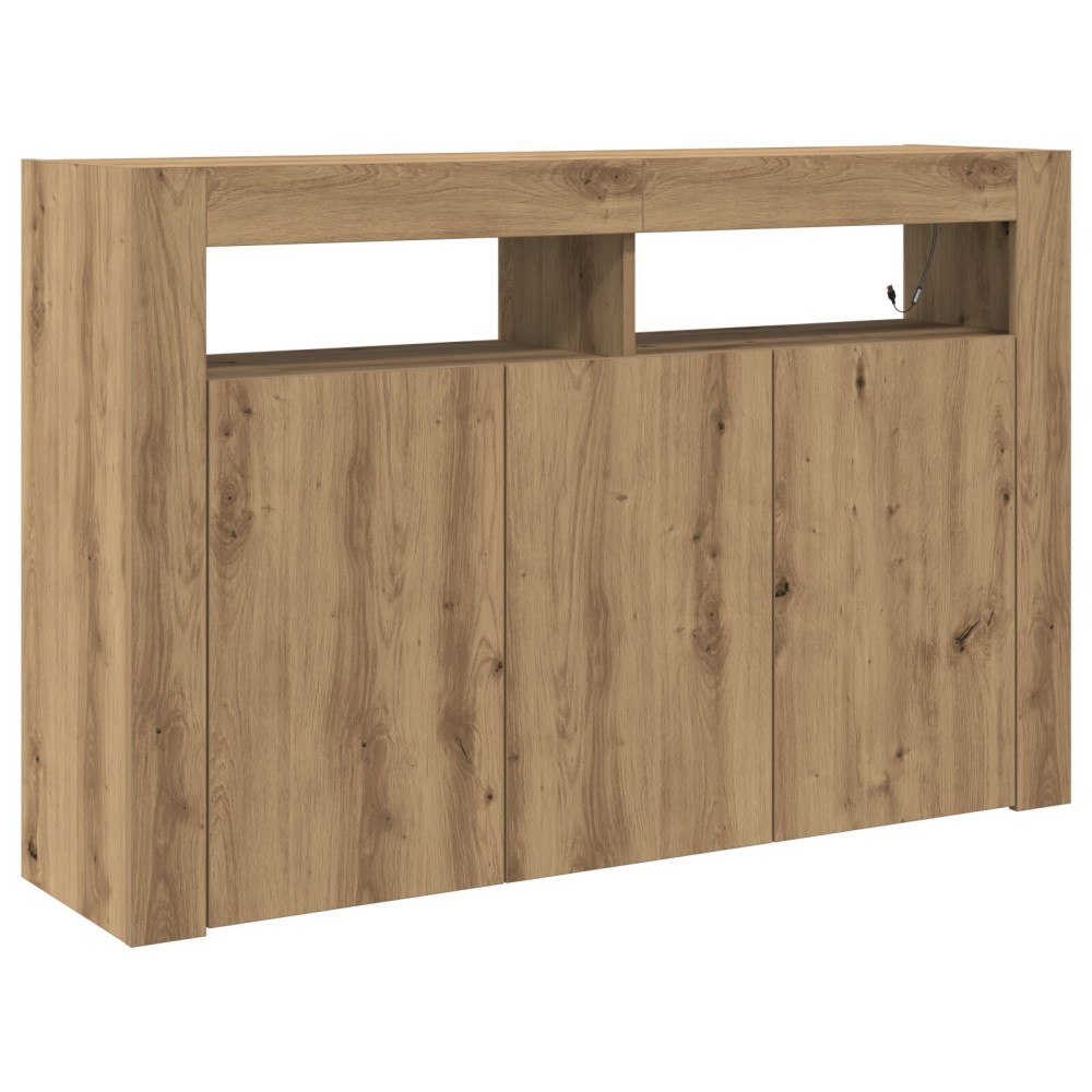 vidaXL bufet Stejar Artisan Lemn Ingineresc 116 x 30 x 75 cm Bufet