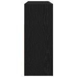 vidaXL Bufet Stejar Negru 116 x 30 x 75 cm Lemn compozit