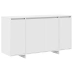 vidaXL Bufet Alb Alb Lemn 135 x 41 x 75 cm Bufet Alb Dreptunghiular vidaXL Bufet Alb Alb Lemn 135 x 41 x 75 cm Bufet Alb Dreptunghiular