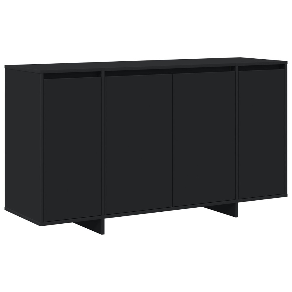 vidaXL Bufet Negru Negru Lemn rezistent 135 x 41 x 75 cm Bufet Negru