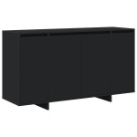 vidaXL Bufet Negru Negru Lemn rezistent 135 x 41 x 75 cm Bufet Negru vidaXL Bufet Negru Negru Lemn rezistent 135 x 41 x 75 cm Bufet Negru