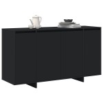 vidaXL Bufet Negru Negru Lemn rezistent 135 x 41 x 75 cm Bufet Negru vidaXL Bufet Negru Negru Lemn rezistent 135 x 41 x 75 cm Bufet Negru