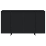 vidaXL Bufet Negru Negru Lemn rezistent 135 x 41 x 75 cm Bufet Negru vidaXL Bufet Negru Negru Lemn rezistent 135 x 41 x 75 cm Bufet Negru