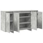 vidaXL Bufet gri din beton Beton gri Lemn prelucrat 135 x 41 x 75 cm vidaXL Bufet gri din beton Beton gri Lemn prelucrat 135 x 41 x 75 cm