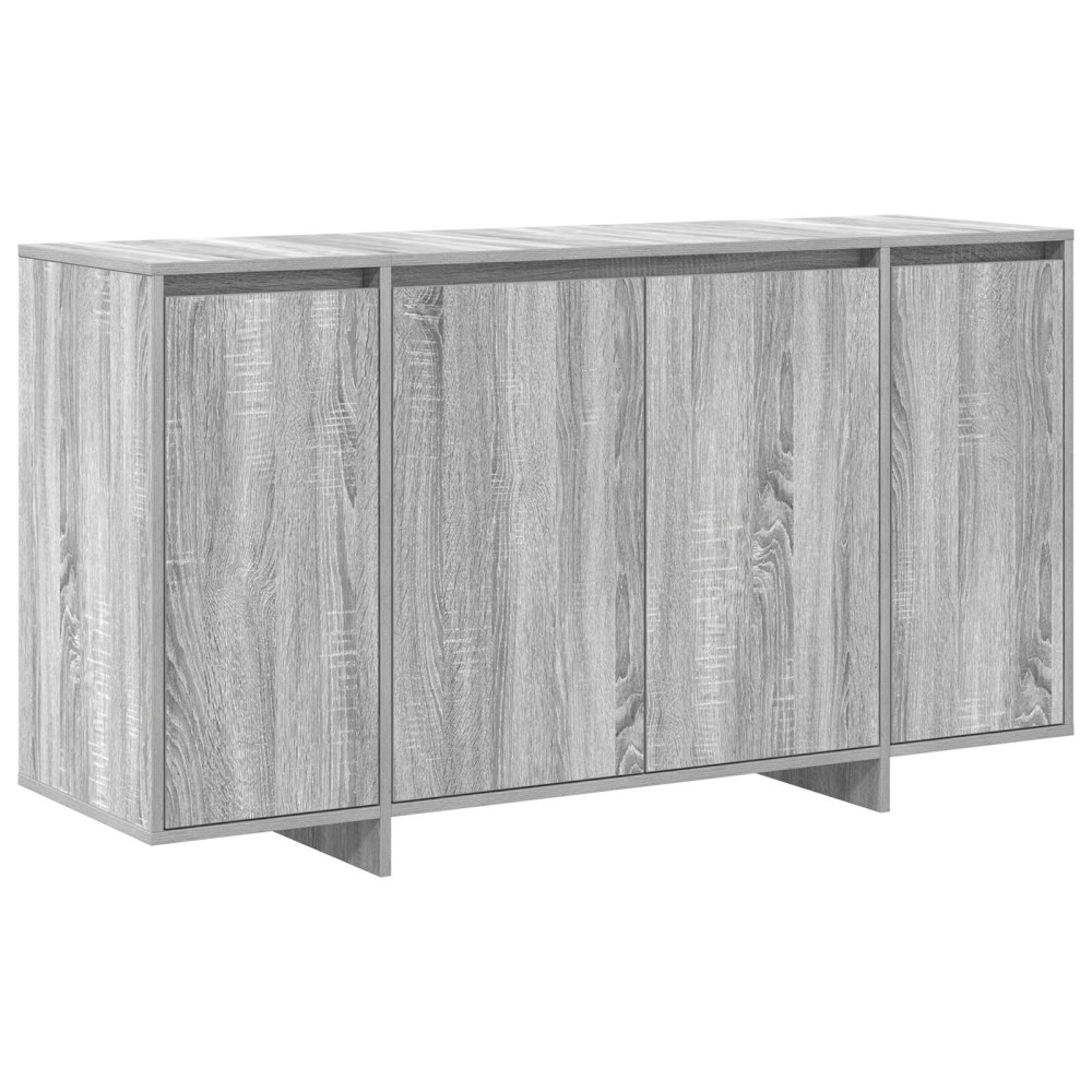 vidaXL Bufet Gri Gri Sonoma Lemn prelucrat 135 x 41 x 75 cm Bufet Gri
