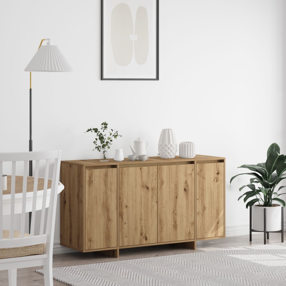 vidaXL Bufet din Stejar Stejar Artisan Lemn Compozit 135 x 41 x 75 cm