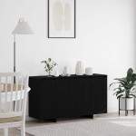 vidaXL Bufet din stejar negru Stejar negru Furnir de lemn 135 x 41 x 75 cm vidaXL Bufet din stejar negru Stejar negru Furnir de lemn 135 x 41 x 75 cm