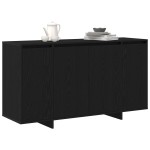 vidaXL Bufet din stejar negru Stejar negru Furnir de lemn 135 x 41 x 75 cm vidaXL Bufet din stejar negru Stejar negru Furnir de lemn 135 x 41 x 75 cm